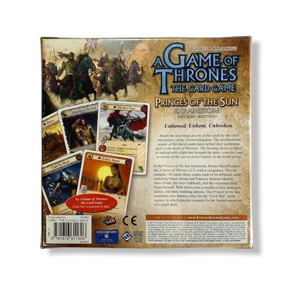 Fantasy Flight Games A Game of Thrones LCG Princes of the Sun Expansion-Revised - Picture 3 of 6